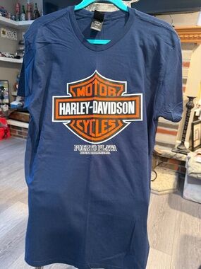 Harley-Davidson Blue Tee with Logo
